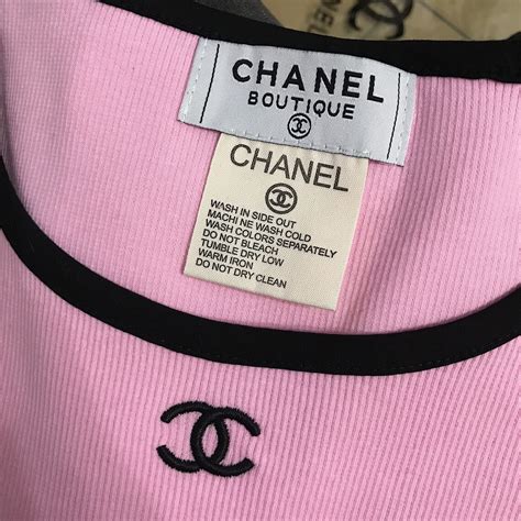 chanel vintage t shirt|chanel vintage crop top.